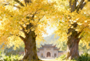 浅秋访灵峰：一寺、两杏、满竹香