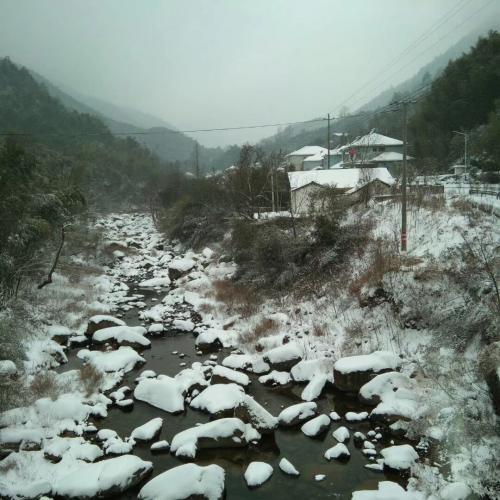 美丽的雪景