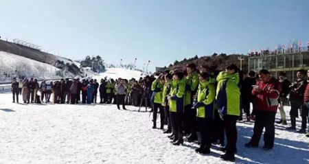 准备滑雪