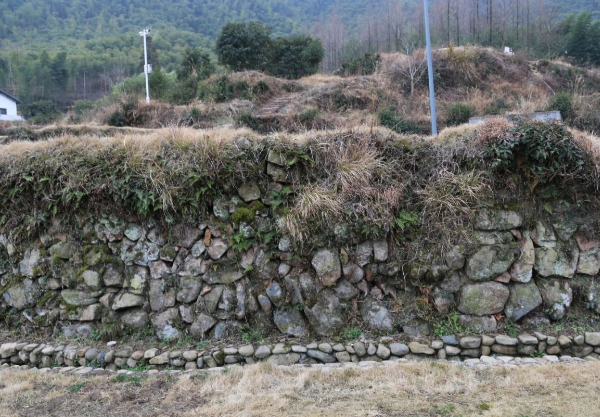 梯田的石砌筑